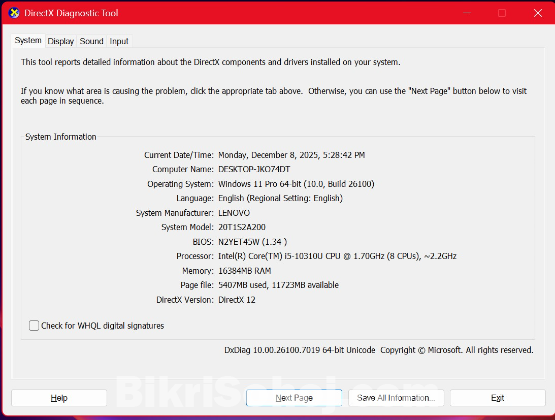 Lenovo ThinkPad 14s (Used) Core i5 vPro, 16GB RAM, 512GB SSD